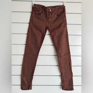 MOTHER Women's Skinny Jeans in Brown